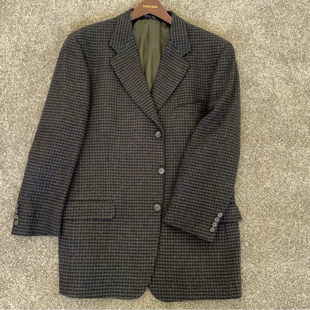 Joseph Abboud Classic Brown Herringbone Sport Coat